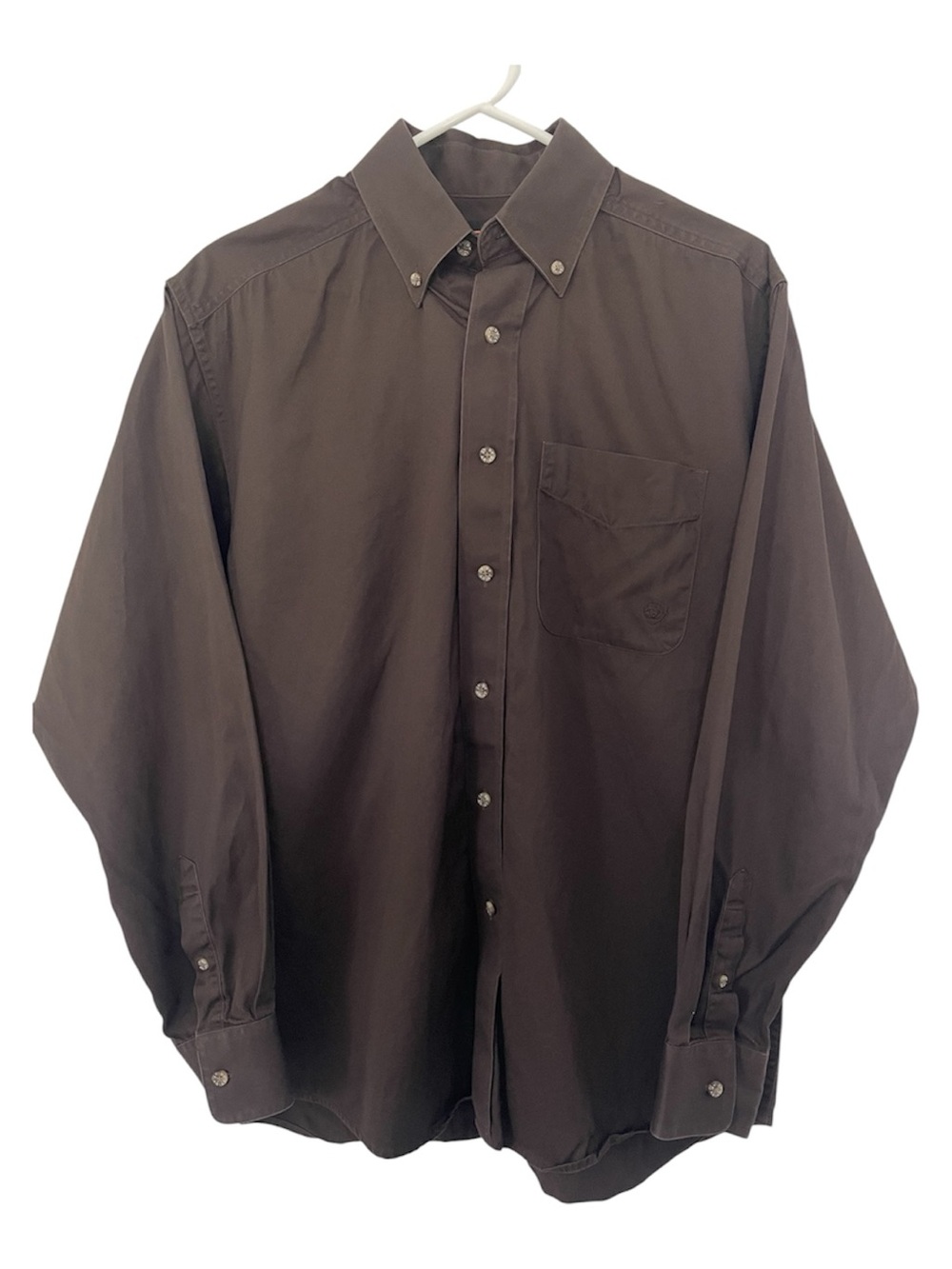 Ariat Men's Brown Button-Down Shirt